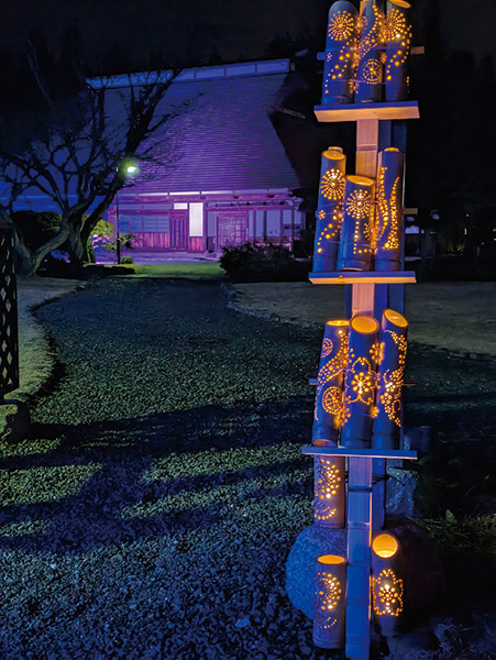 竹灯りに誘われて